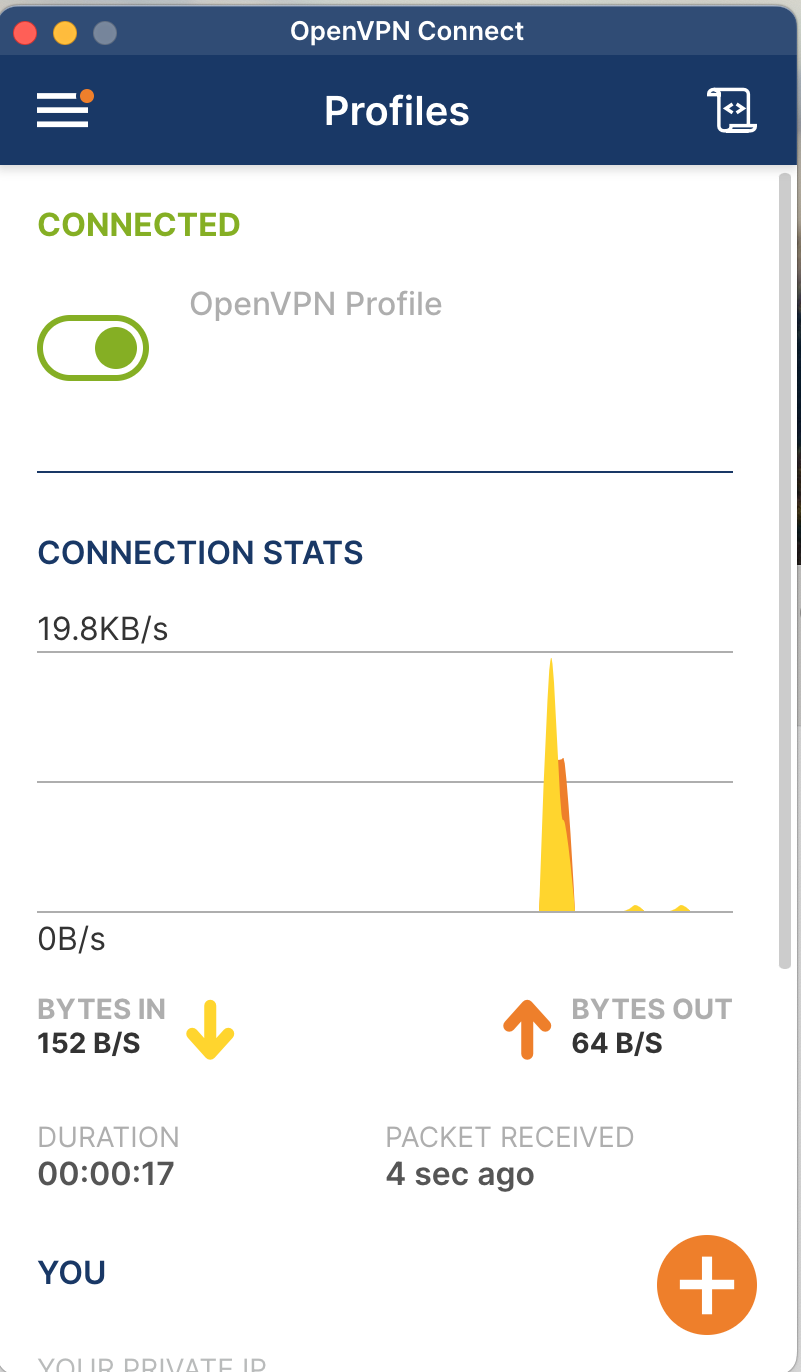 подключение установлено